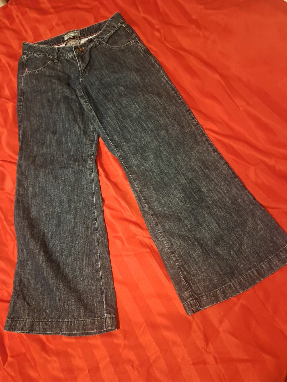 Volcom Women's Wide Leg Dark Indigo Jeans